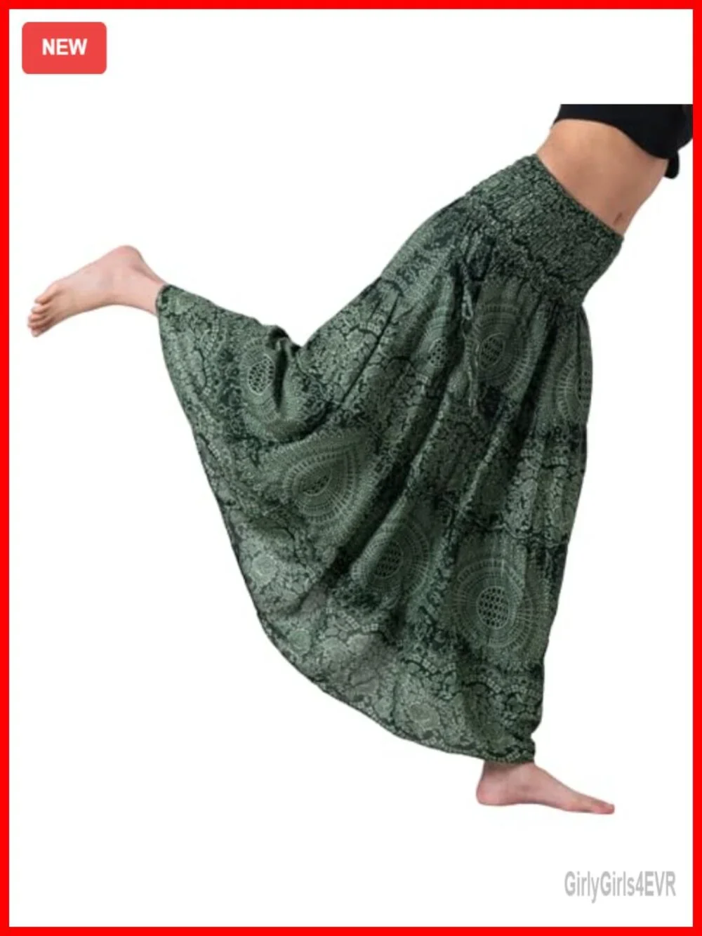 Tiered Maxi Boho Skirt Hippie Rayon High Waisted Elastic Waist